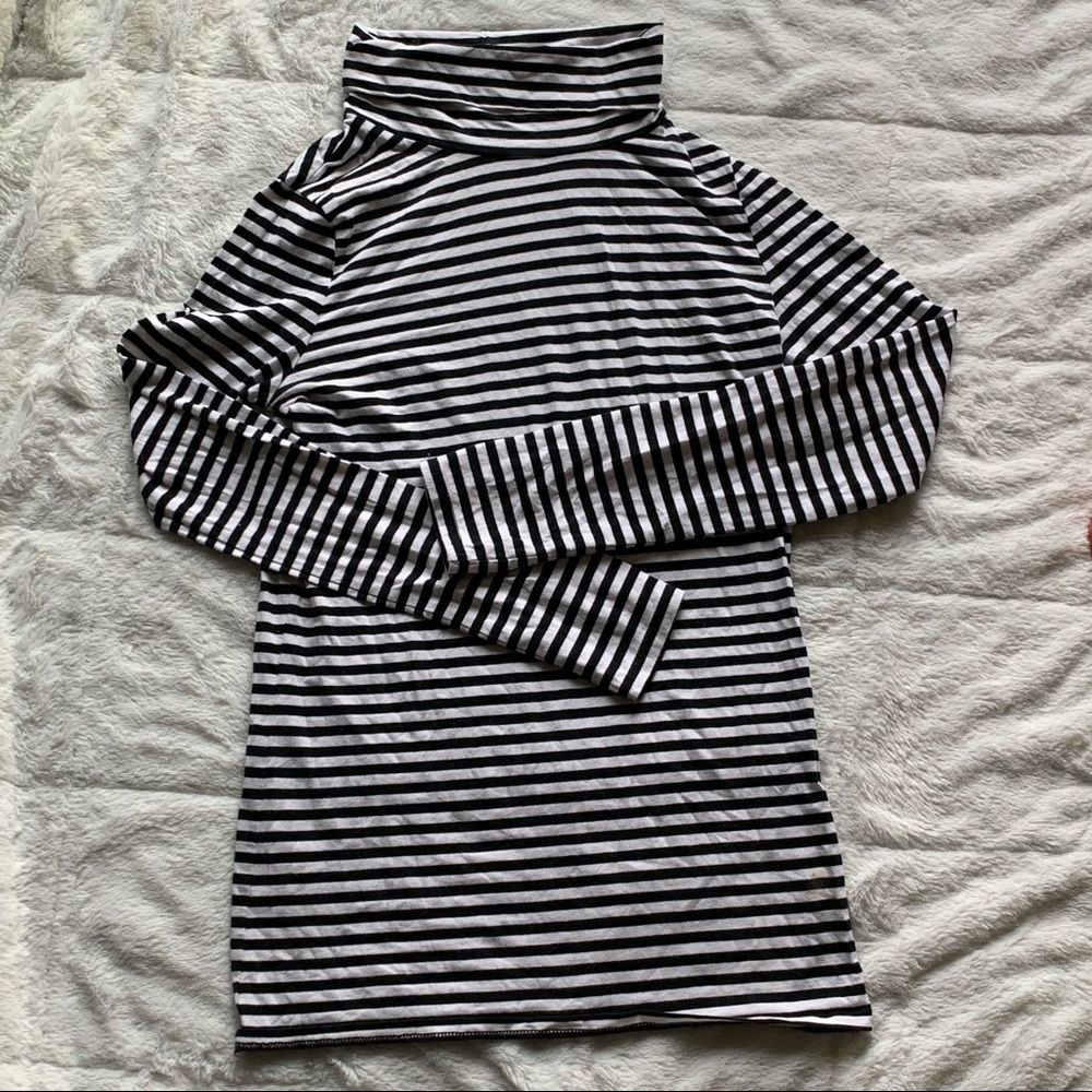 Cat & Jack Striped Turtle Neck Dress Girls